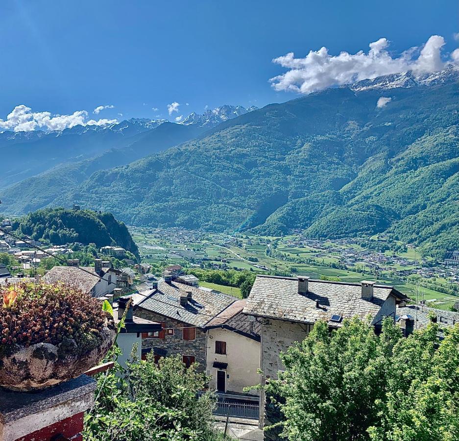 Panoramic Apartment Italian Alps Valtellina Near Sondrio, Tirano Poggiridenti Eksteriør bilde